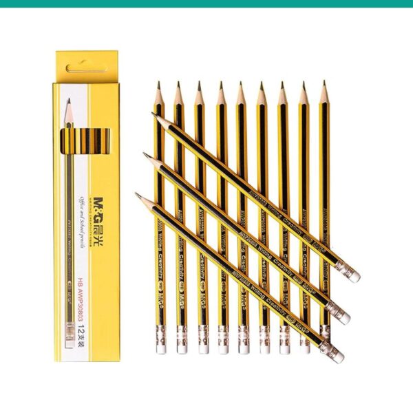 Lápis HB com Borracha 12pcs M&G