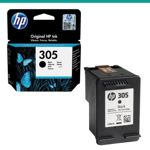 Tinteiro HP 305 Preto 3YM61AE HP 2720