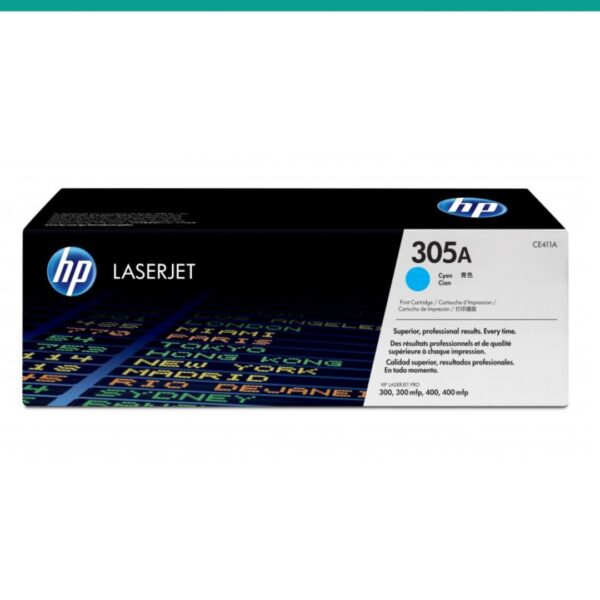 Toner HP CE411A Ciano LaserJet 300 400 Series