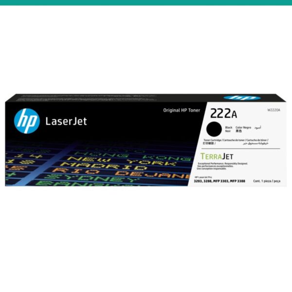 Toner HP W2220A 222A Preto