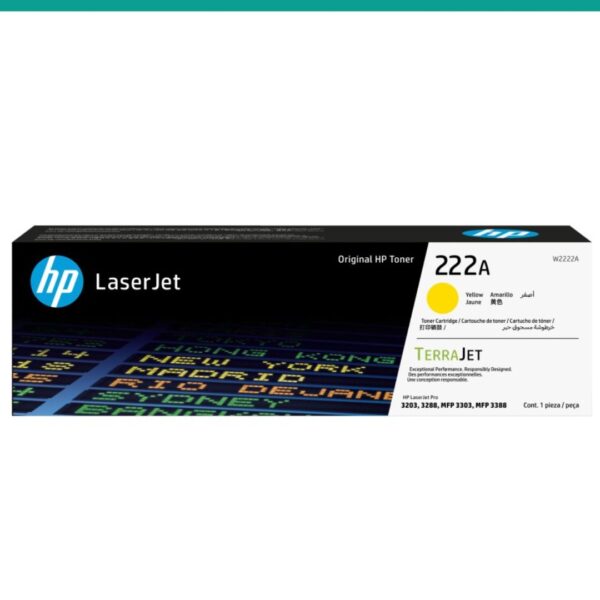Toner HP W2222A 222A Amarelo