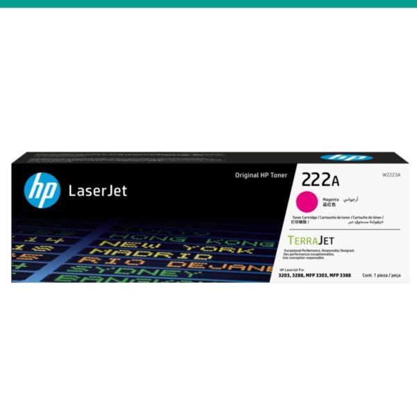 Remover termo: Toner HP W2223A 222A Magenta Toner HP W2223A 222A Magenta