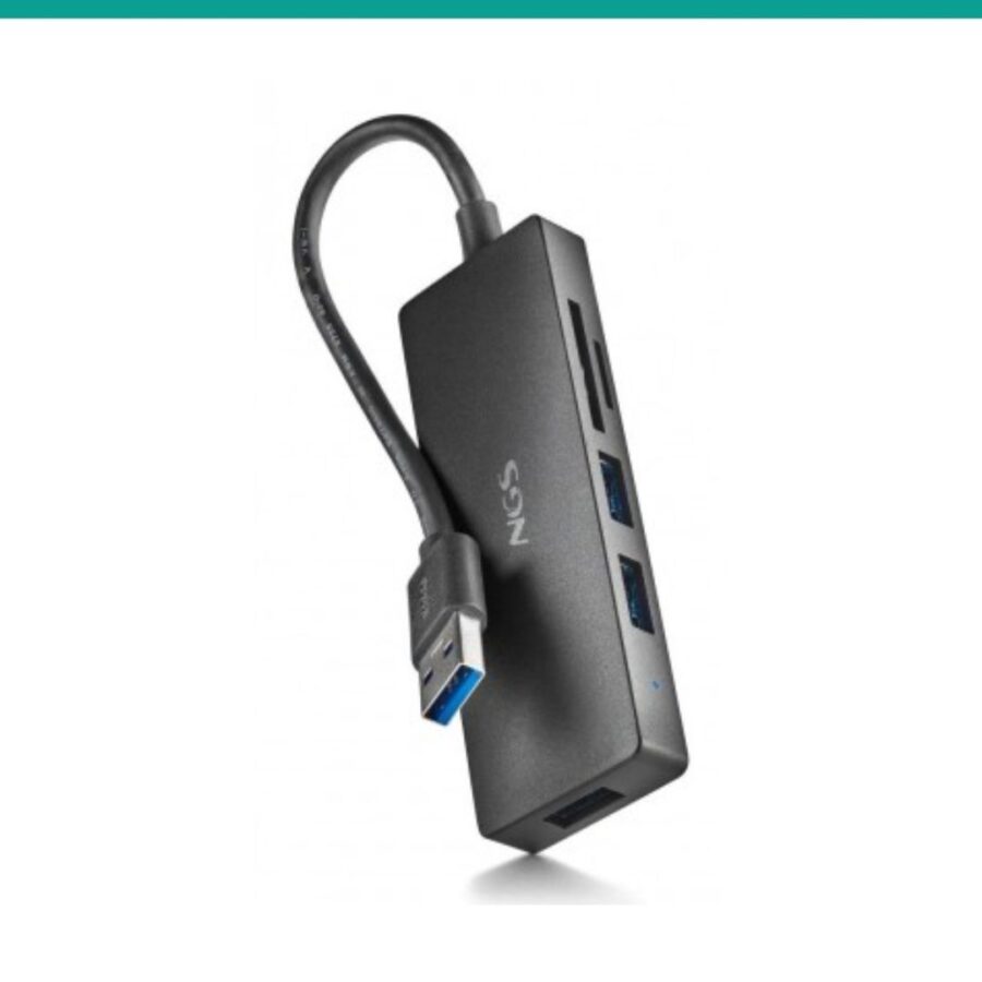HUB NGS IHUBREADER 3USB-A + TF/SD CARD READER