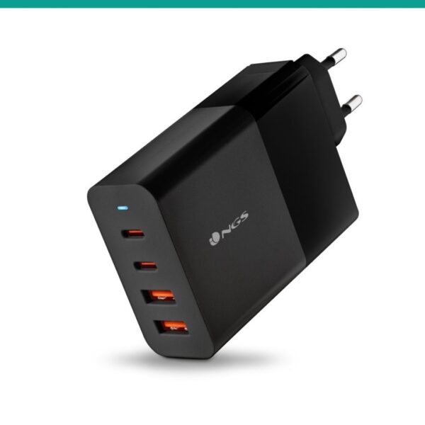 CARREGADOR NGS BUD100W 2USB-C/2USB-A PORT/TAB/SMARTPHONE