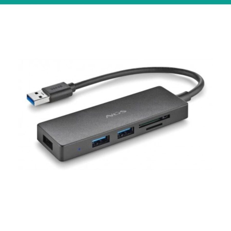 HUB NGS IHUBREADER 3USB-A + TF/SD CARD READER