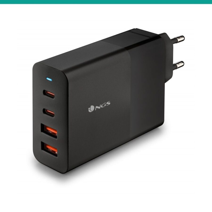 CARREGADOR NGS BUD100W 2USB-C/2USB-A PORT/TAB/SMARTPHONE