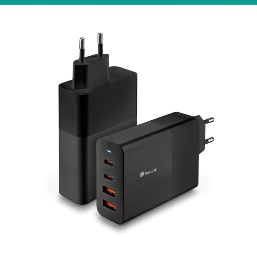 CARREGADOR NGS BUD100W 2USB-C/2USB-A PORT/TAB/SMARTPHONE