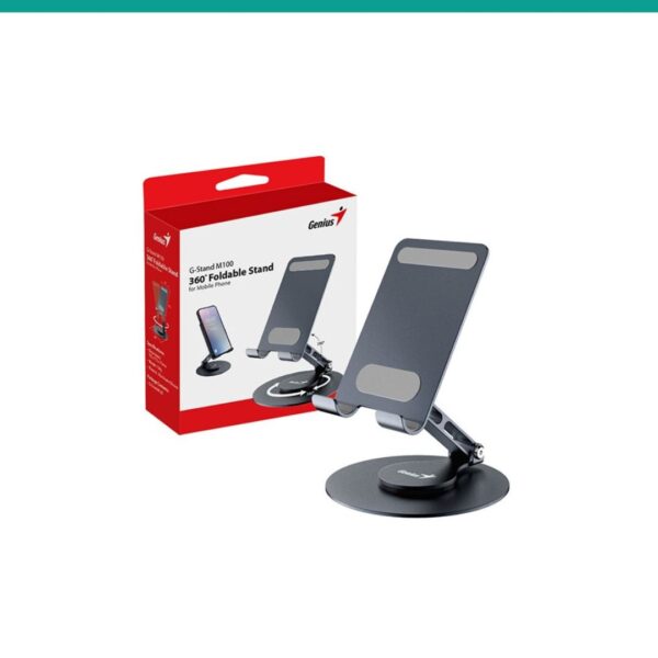 SUPORTE DE SECRETÁRIA GENIUS M100 ROTAÇÃO 360º CINZENTO