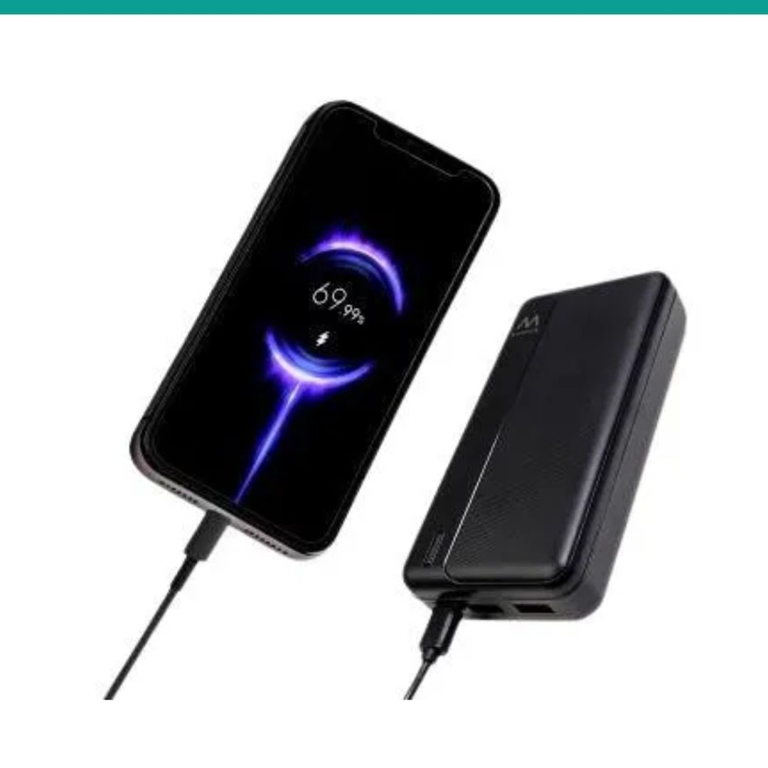 Powerbank 20000mAh USB-C/Micro/USB-A 22.5W
